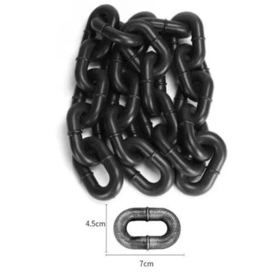 laisse chien forme de chaîne noir