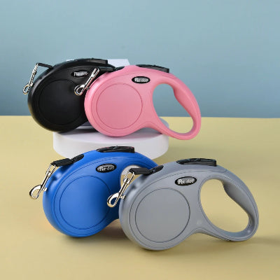 laisse pour chien enrouleur quatre couleurs