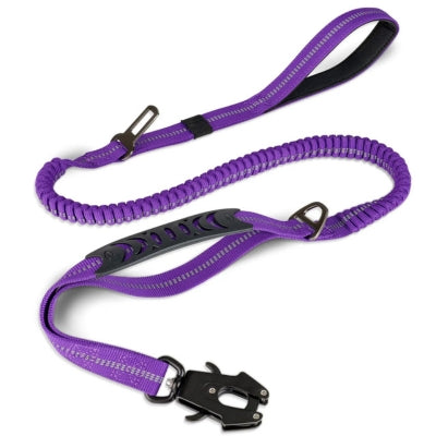 laisse pour chien élastique violet