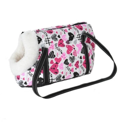 sac à dos pour chien coeurs