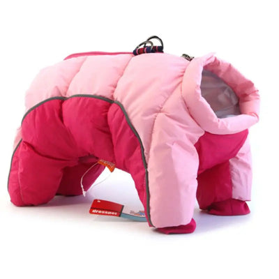 manteau pour chien double rose